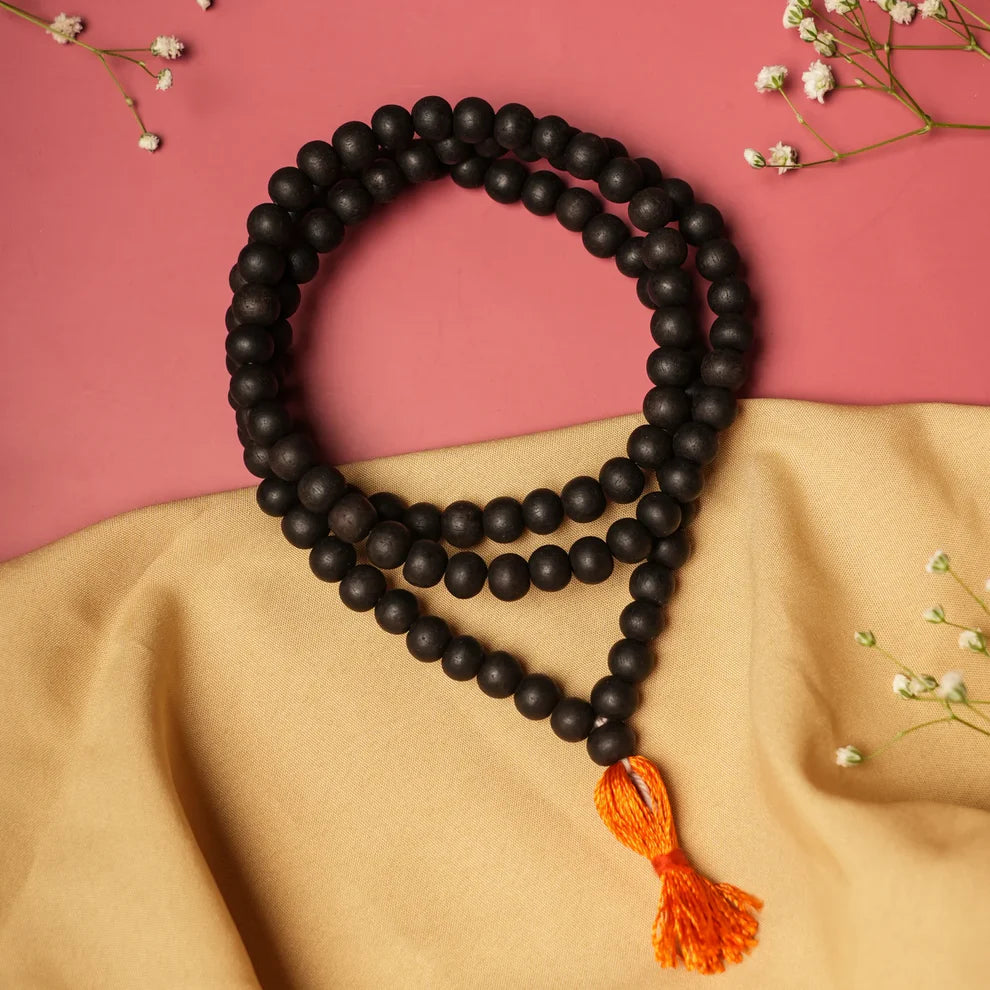 Premium Original Karungali Malai - Natural Black Ebony Wood