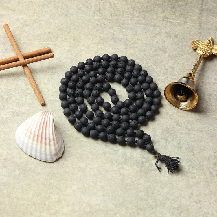 Jwala Mukhi Mala - Volcano Lava Stone