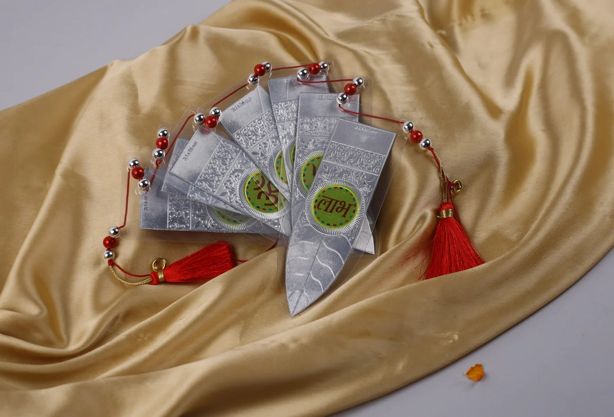 Pure 999 Silver Toran – Handcrafted Auspicious Wall Hanging with Traditional Symbols