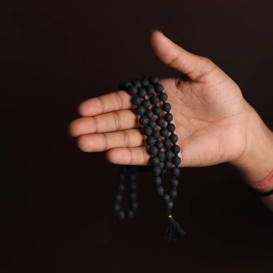 Jwala Mukhi Mala - Volcano Lava Stone