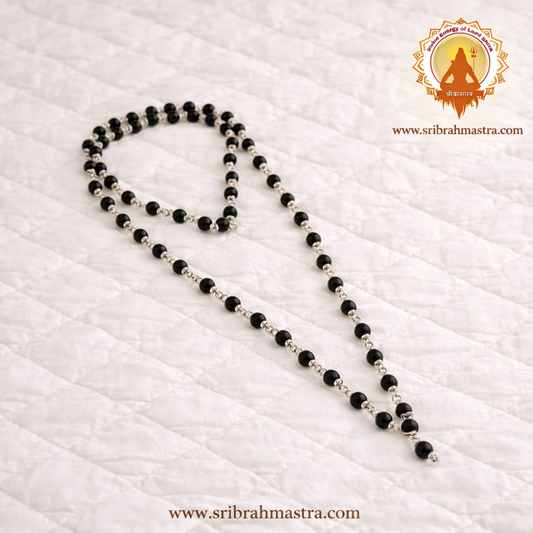 Karungali Malai Silver Cap Plated 8mm