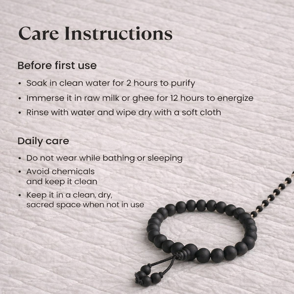 అసలు కరుంగాలి బ్రాస్‌లెట్ 8మి.మీ