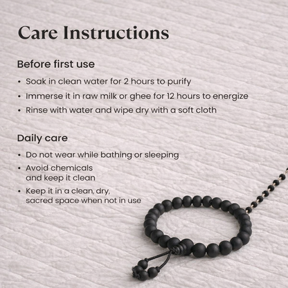 అసలు కరుంగాలి బ్రాస్‌లెట్ 8మి.మీ