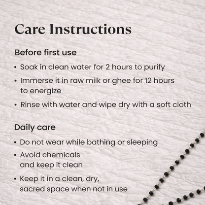 Karungali Malai Silver Cap Plated 8mm